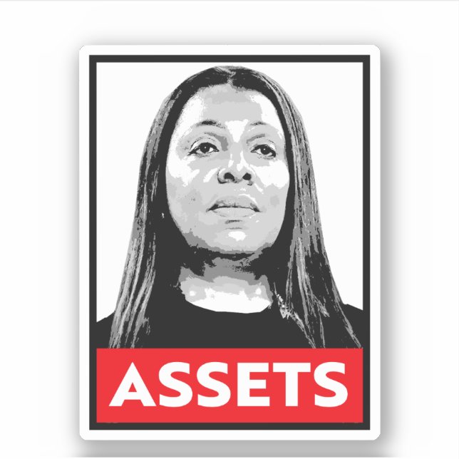 Adesivo ASSETS: Letitia James (Frente)