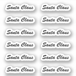 Adesivo Assinatura de Beijo-Cut Santa Claus do Escovo