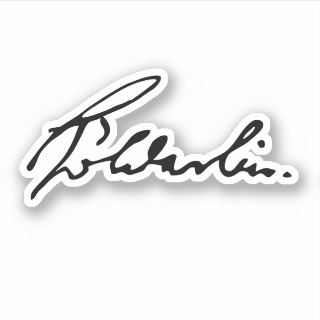Adesivo Assinatura de Friedrich Hölderlin (Frente)