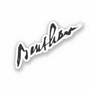 Adesivo Assinatura de Jeremy Bentham