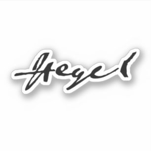 Adesivo Assinatura G. W. F. Hegel