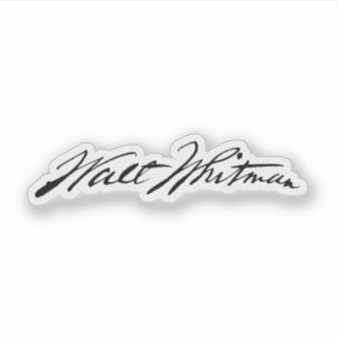 Adesivo Assinatura Walt Whitman