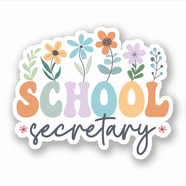 Adesivo Assistente administrativo do Secretário da Escola  (Frente)