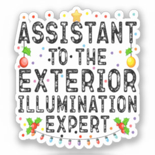 Adesivo Assistente Do Especialista Em Iluminação Exterior