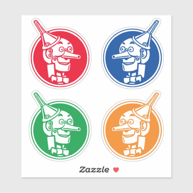 Adesivo Assistente Maravilhoso do Tin Woodman (Homem-Tin)  (Folha)