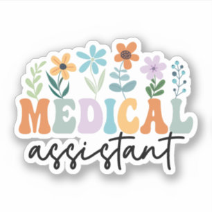 Adesivo Assistente Médico de Flores Selvagens CMA, Assiste
