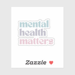 Adesivo Assuntos de Saúde Mental | Cinzas Francesas De Cot