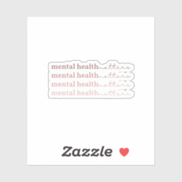 Adesivo Assuntos de Saúde Mental | Cotação IV Rosa Claro