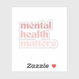 Adesivo Assuntos de Saúde Mental | Cotação Retroativa Rosa