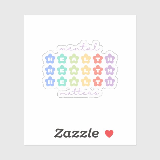 Adesivo Assuntos de Saúde Mental | Doces De Pêssego Para F (Folha)