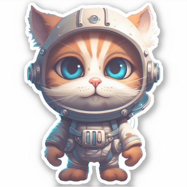 Adesivo Astrocat Sticker (Frente)