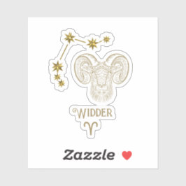 Adesivo Astrologisches Sternzeichen Widder - Aufkleber