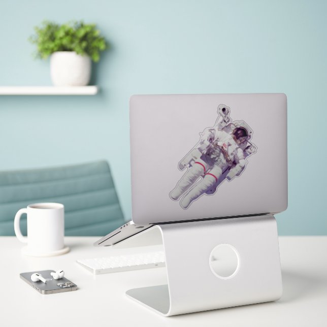 Adesivo Astronauta (Laptop na mesa)