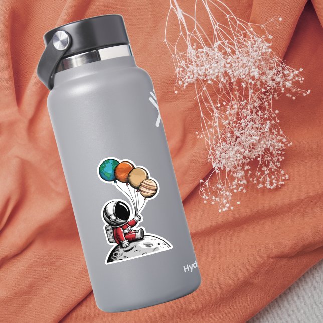 Adesivo Astronauta Esbranquiçado,Espaço Exterior Planeta,P (Criador carregado)