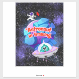 ADESIVO ASTRONAUTA NA FORMAÇÃO