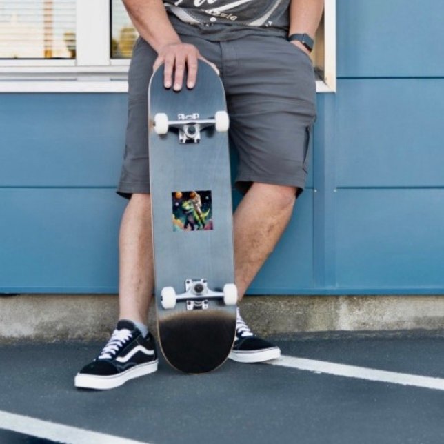 Adesivo Astronauta sobre Dino no Espaço (Criador carregado)