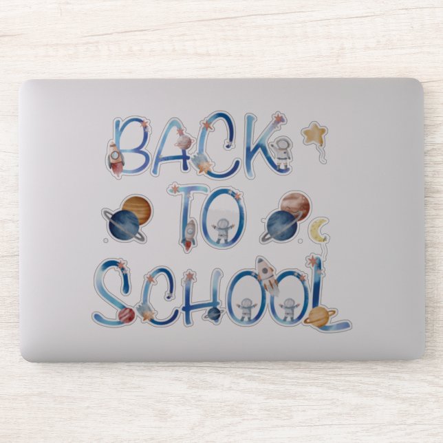 Adesivo Astronauts Planets Space,back to school (Computador)