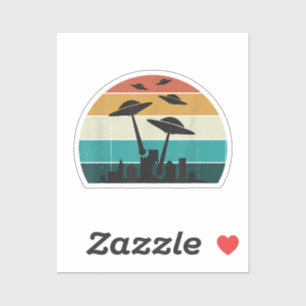 Adesivo Ataque OVNI Retroativo Sunset - Legal Molho Voador