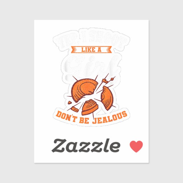 Adesivo Atirei Como Um Presente De Garota (Folha)