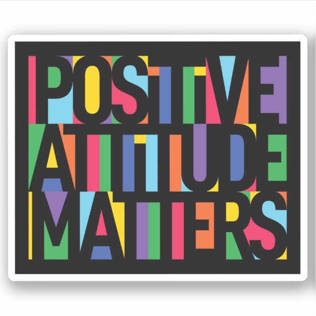 Adesivo Atitude positiva (Frente)