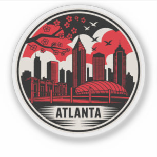Adesivo Atlanta City Georgia EUA