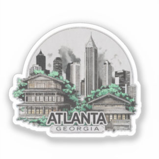 Adesivo Atlanta City Georgia EUA