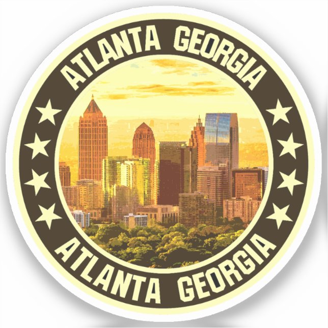 Adesivo Atlanta Georgia (Frente)