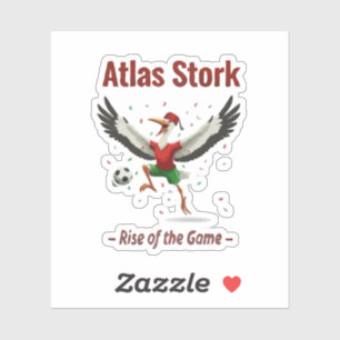 Adesivo Atlas Stork Mascote do Futebol Marroquino - Ascens