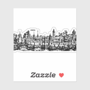 Adesivo Augsburg capital alemã da Swabia