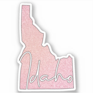 Adesivo Aumentou o estado de Idaho do brilho