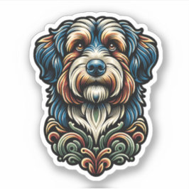 Adesivo Aussiedoodle Vinyl Watersafe Dog Sticker
