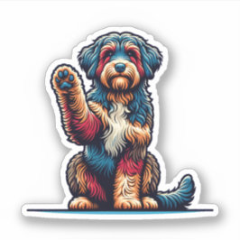 Adesivo Aussiedoodle Vinyl Watersafe Dog Sticker