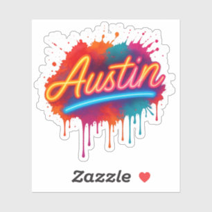 Adesivo Austin Neon Street Art & Poster Design