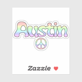 Adesivo Austin TX Peace
