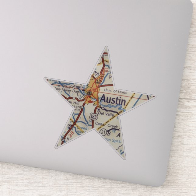 Adesivo Austin TX Star (Detalhe)
