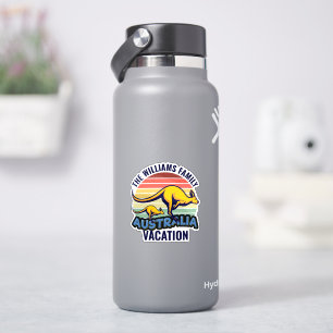 Adesivo Austrália Trip Kangaroo Sunset Souvenir