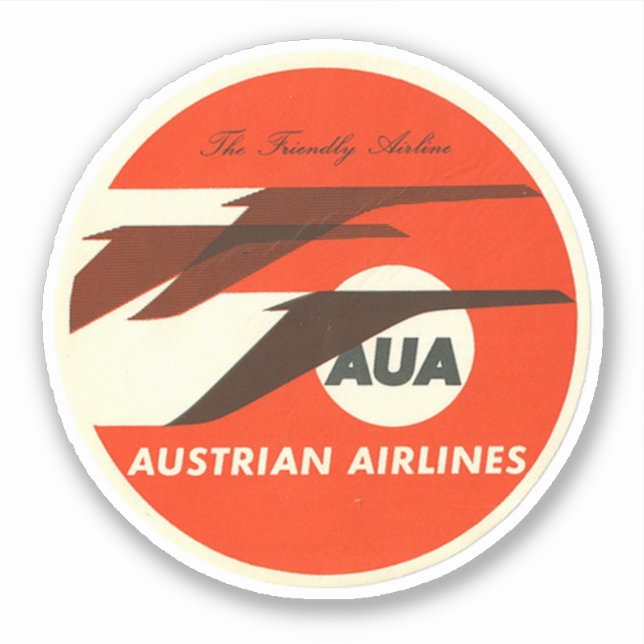 Adesivo Austrian Airways Aviation Sticker (Frente)