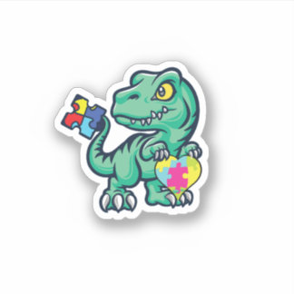 Adesivo Autism Autitic Dinossaur Sticker