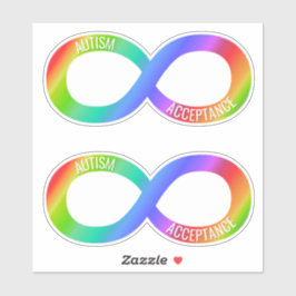 Adesivo Autismo Aceitação Neurodiversity Vinyl Sticker Set