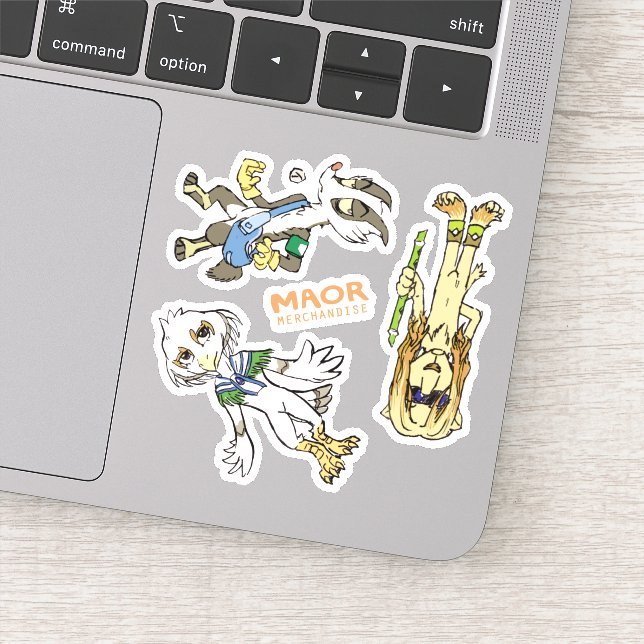 Adesivo Autoadesivo Chibi 3 x 3" MAOR (Detalhe)