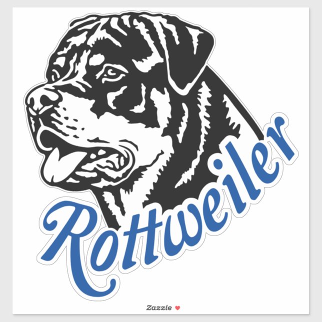 Adesivo Autoaufkleber Aufkleber Rottweiler Rüde Kopf (Folha)