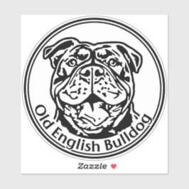 Adesivo Autoaufkleber Old english Bulldog OEB