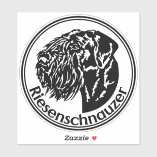 Adesivo Autoaufkleber Riesenschnauzer