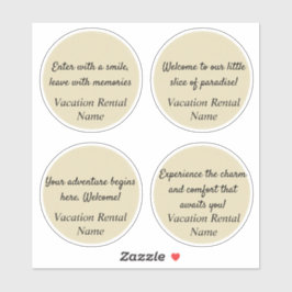 Adesivo Autocolante Airbnb/Ventilador de Aluguel