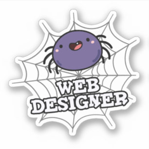 Adesivo Autocolante de Aranha de Corte do Web Designer