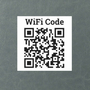 Adesivo Autocolante de código QR Wifi