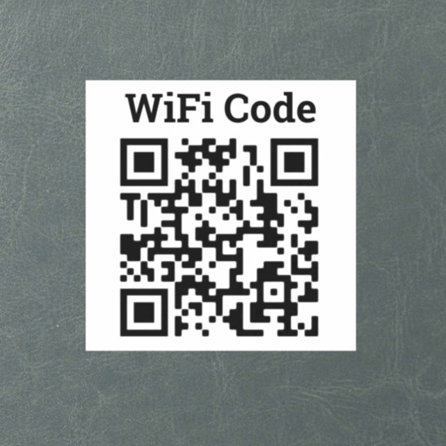 Adesivo Autocolante de código QR Wifi (Criador carregado)