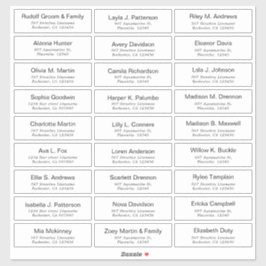 Adesivo Autocolante de Convidado Moderno Personalizável