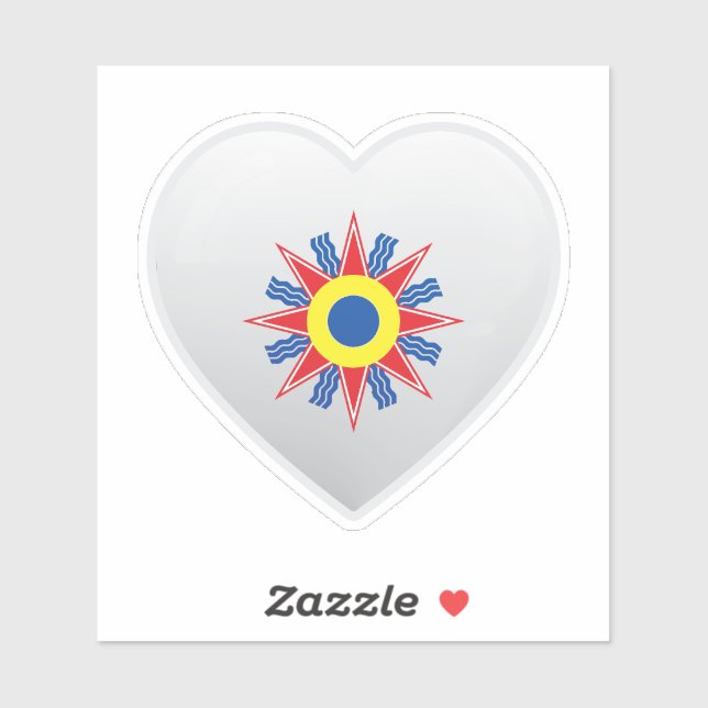 Adesivo Autocolante de ícones de amor caldeus (Folha)