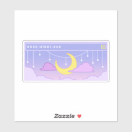 Adesivo autocolante de janela pop-up Goodnight.exe